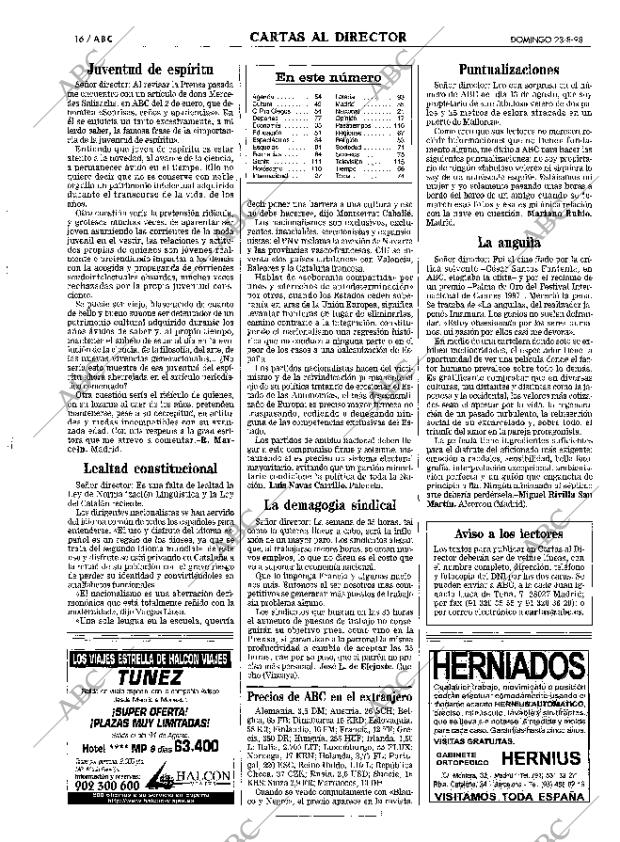 ABC MADRID 23-08-1998 página 16