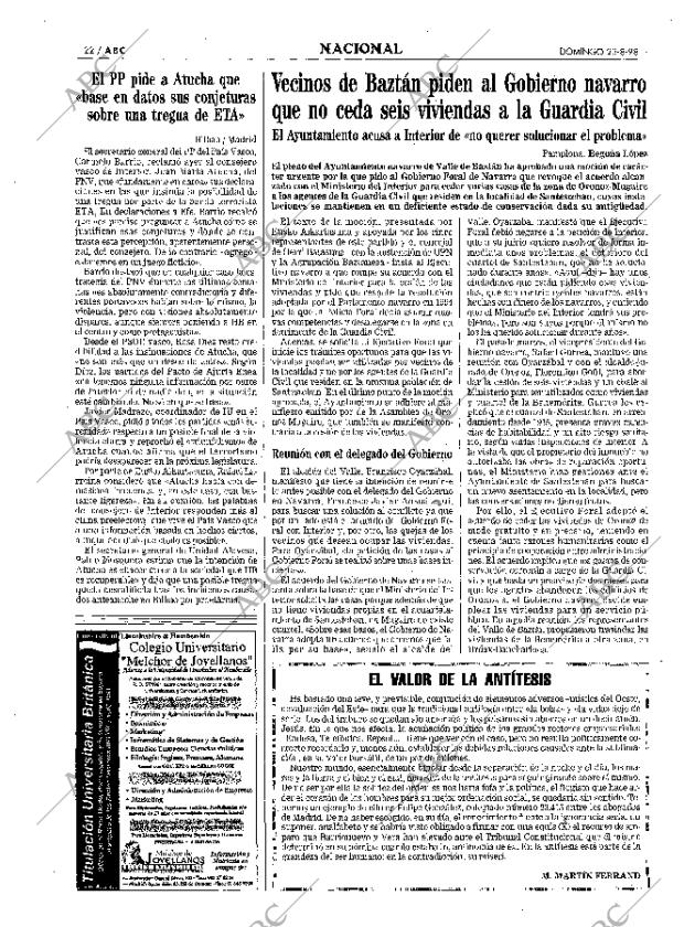 ABC MADRID 23-08-1998 página 22