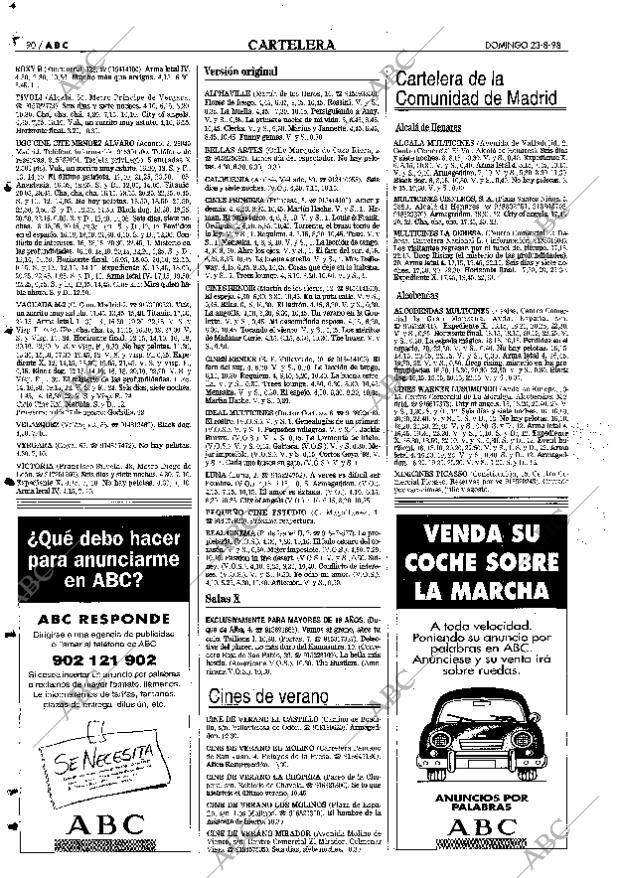 ABC MADRID 23-08-1998 página 90