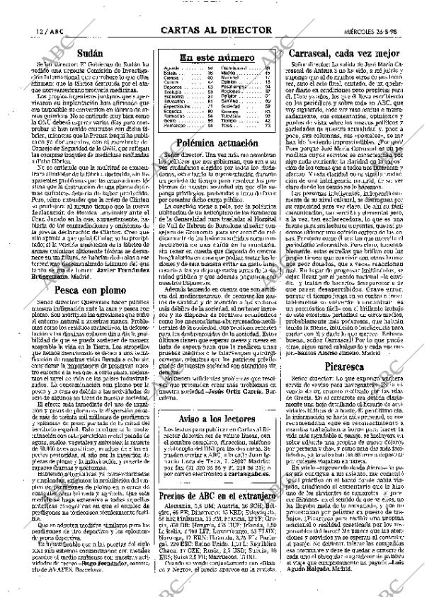 ABC MADRID 26-08-1998 página 12