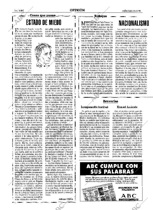 ABC MADRID 26-08-1998 página 14