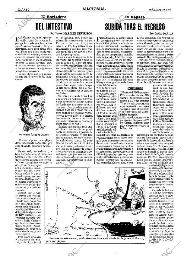 ABC MADRID 26-08-1998 página 22