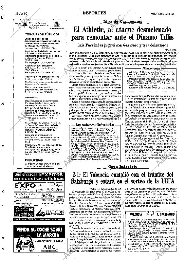 ABC MADRID 26-08-1998 página 68