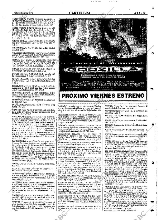 ABC MADRID 26-08-1998 página 77