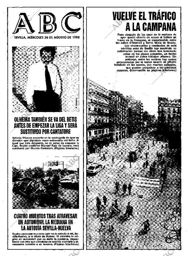 ABC SEVILLA 26-08-1998 página 1
