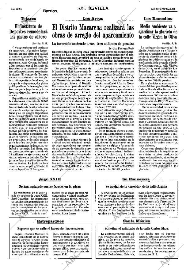ABC SEVILLA 26-08-1998 página 46