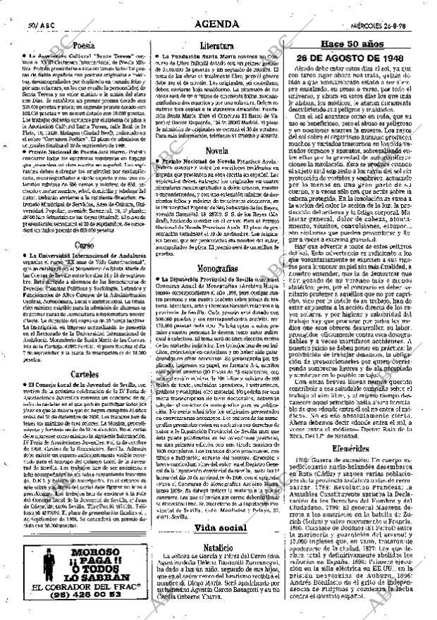 ABC SEVILLA 26-08-1998 página 50