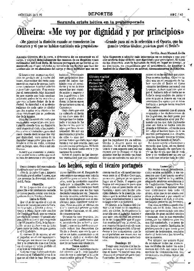 ABC SEVILLA 26-08-1998 página 63