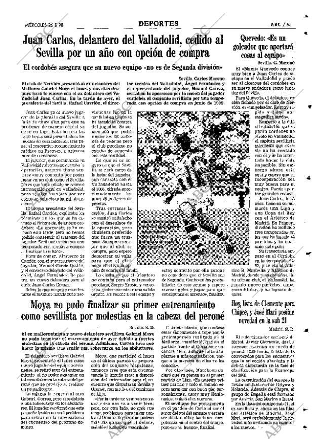 ABC SEVILLA 26-08-1998 página 65