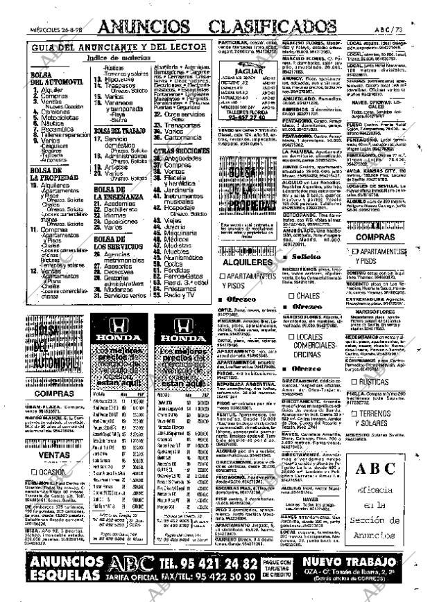 ABC SEVILLA 26-08-1998 página 73
