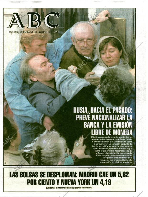 ABC MADRID 28-08-1998 página 1