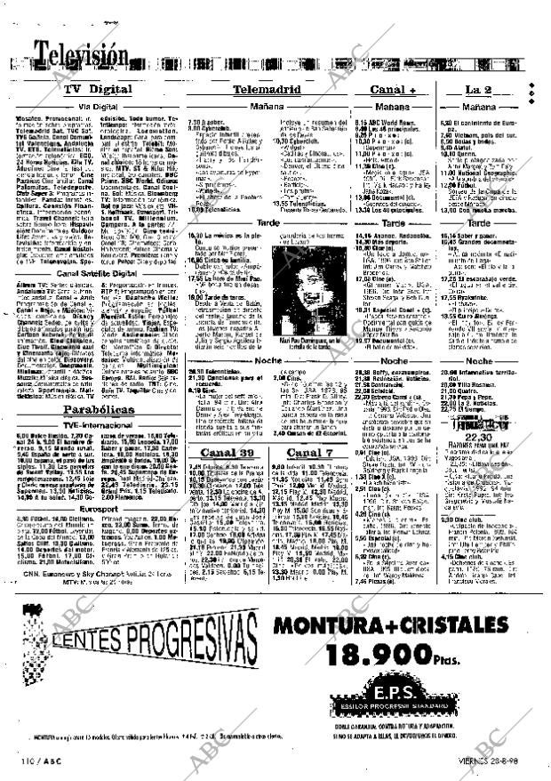 ABC MADRID 28-08-1998 página 110