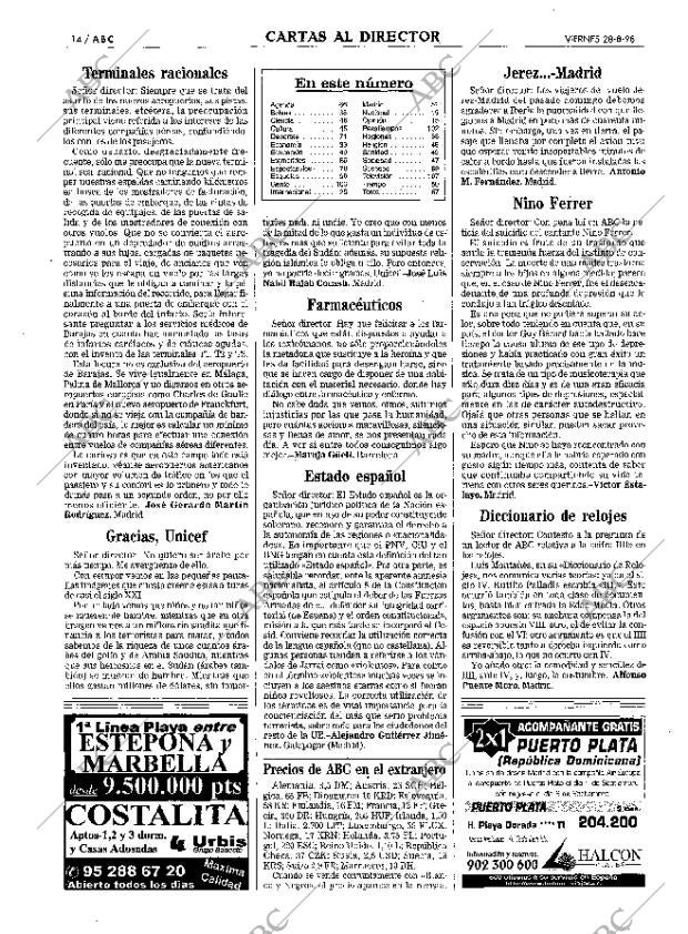 ABC MADRID 28-08-1998 página 14