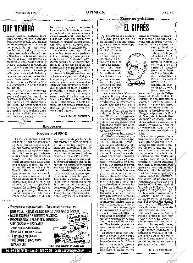 ABC MADRID 28-08-1998 página 17