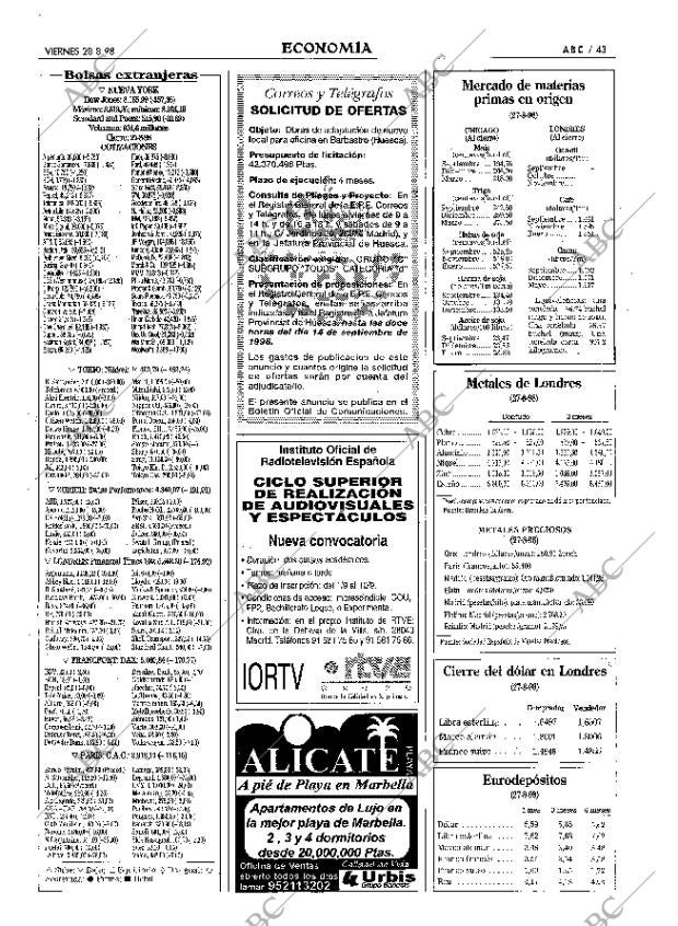 ABC MADRID 28-08-1998 página 43