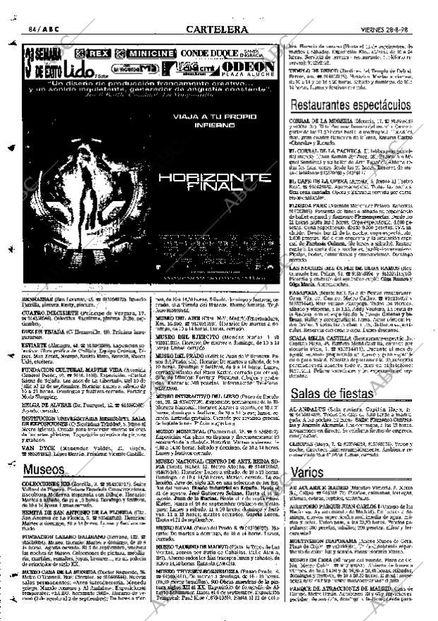 ABC MADRID 28-08-1998 página 84