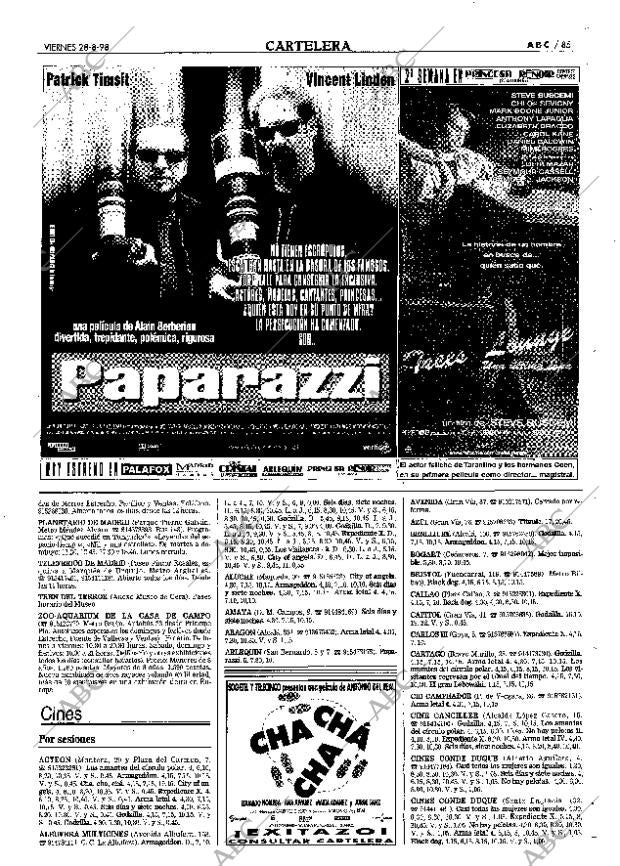 ABC MADRID 28-08-1998 página 85