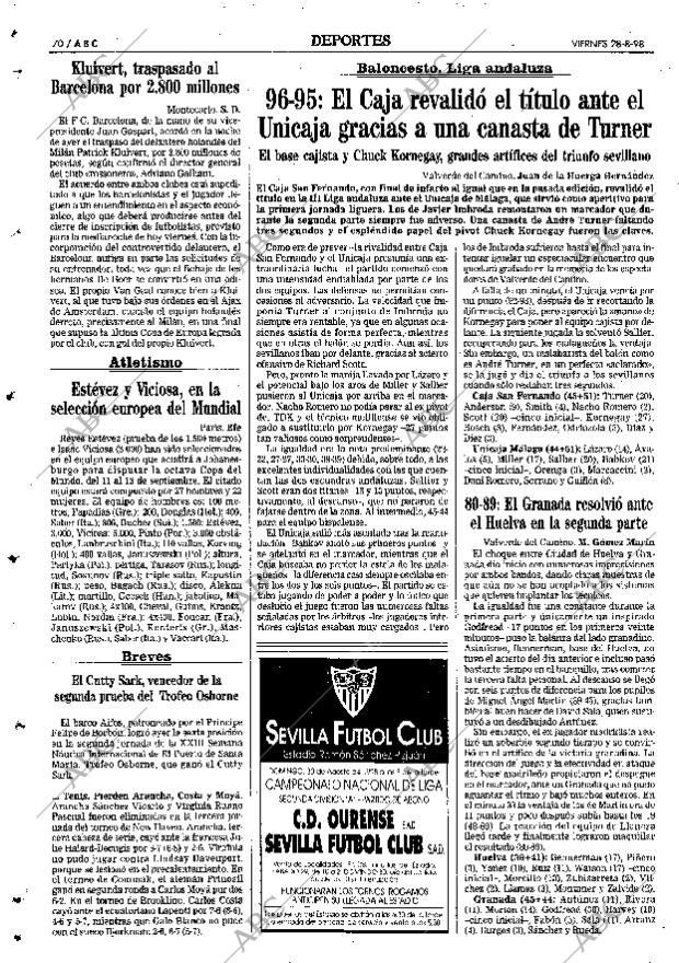 ABC SEVILLA 28-08-1998 página 70