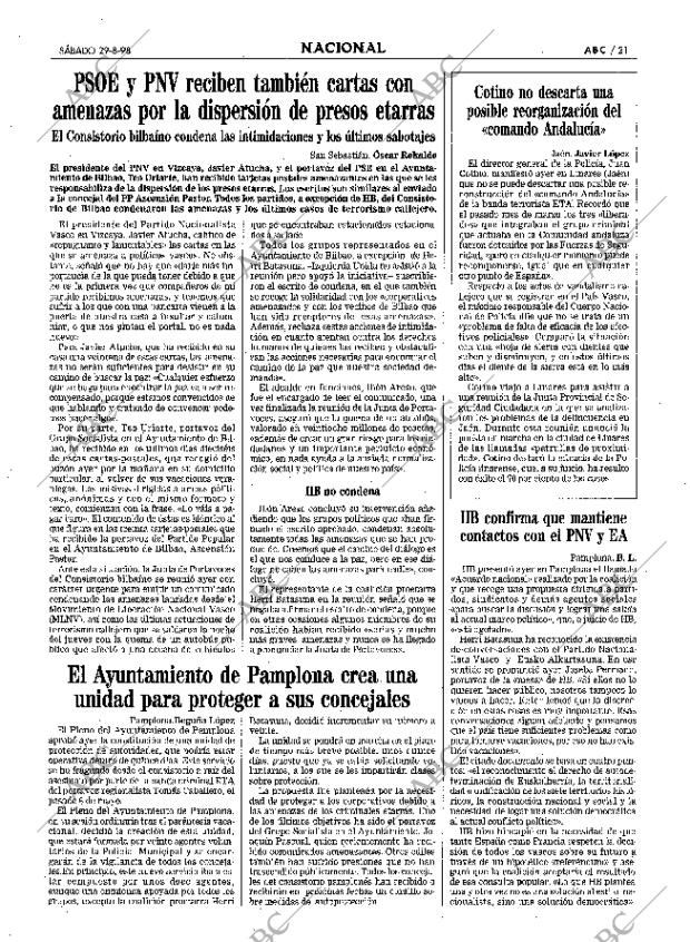 ABC MADRID 29-08-1998 página 21