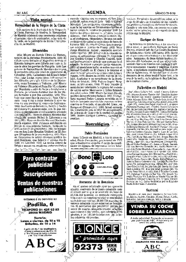 ABC MADRID 29-08-1998 página 58