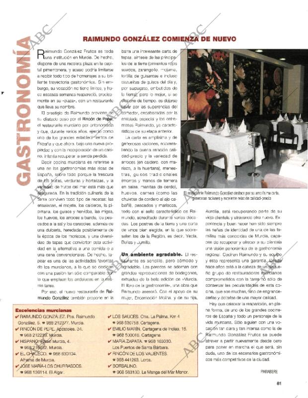 BLANCO Y NEGRO MADRID 30-08-1998 página 81
