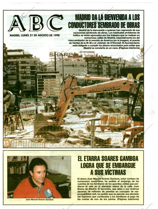 ABC MADRID 31-08-1998 página 1