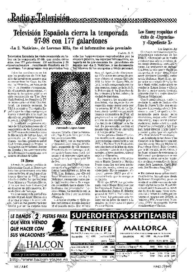 ABC SEVILLA 31-08-1998 página 100