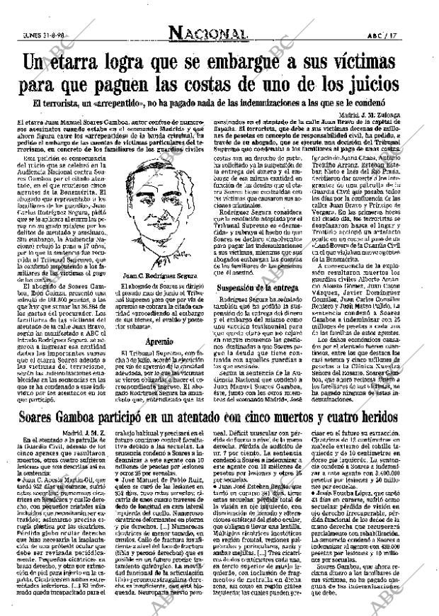 ABC SEVILLA 31-08-1998 página 17