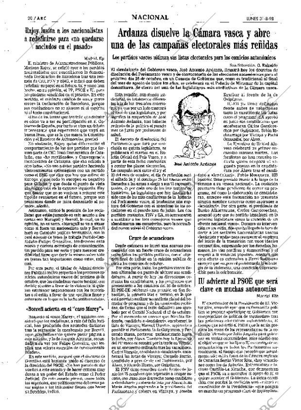 ABC SEVILLA 31-08-1998 página 20