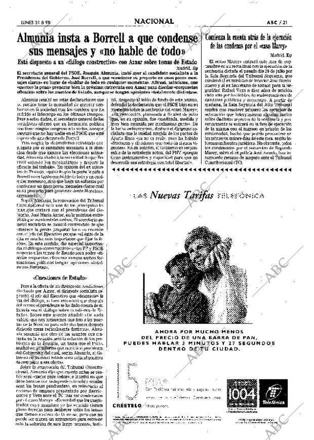 ABC SEVILLA 31-08-1998 página 21