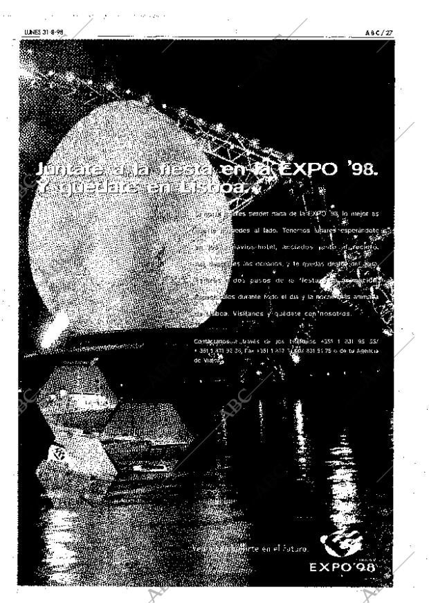 ABC SEVILLA 31-08-1998 página 27