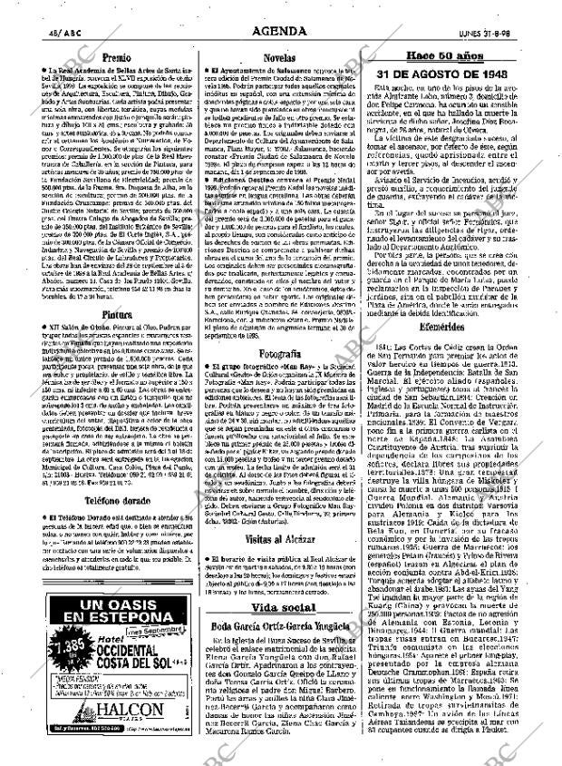 ABC SEVILLA 31-08-1998 página 48
