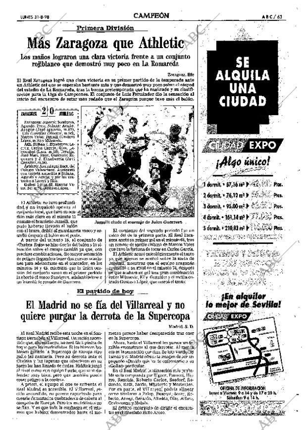 ABC SEVILLA 31-08-1998 página 63