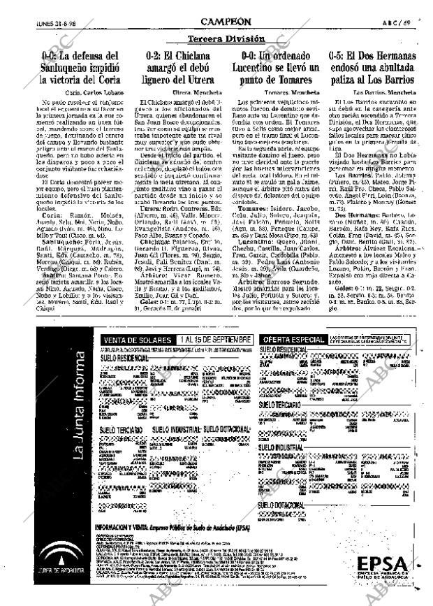 ABC SEVILLA 31-08-1998 página 69