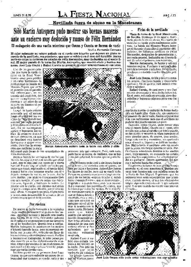 ABC SEVILLA 31-08-1998 página 73