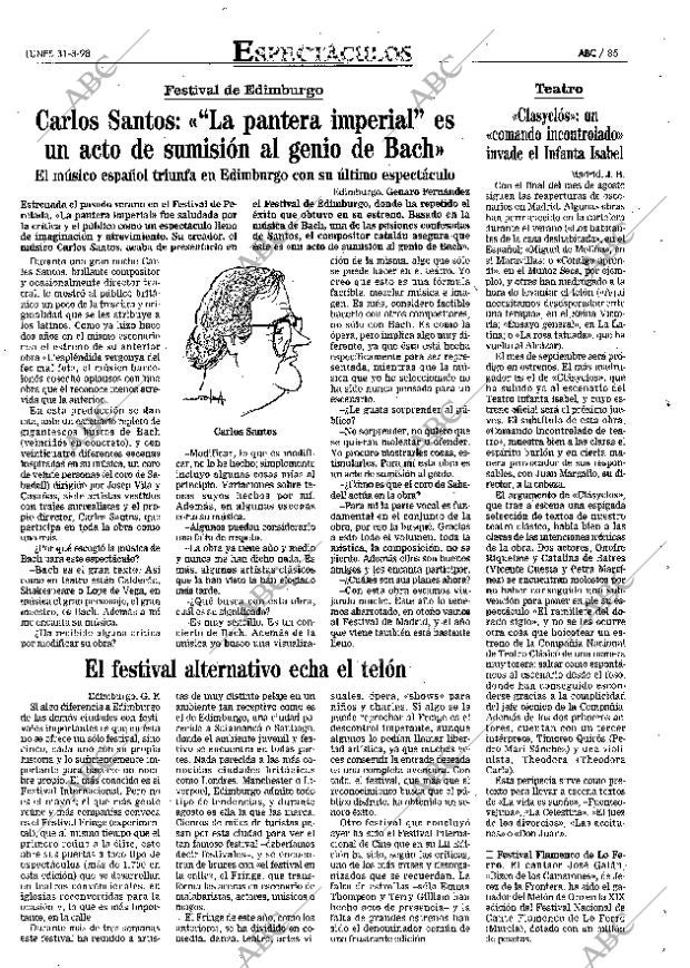 ABC SEVILLA 31-08-1998 página 85