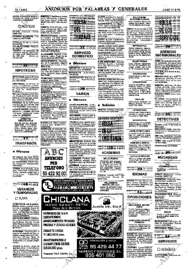 ABC SEVILLA 31-08-1998 página 92