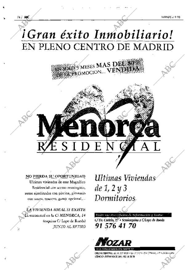 ABC MADRID 04-09-1998 página 74