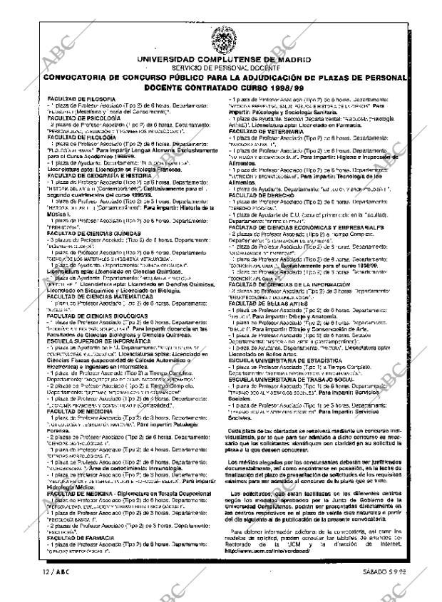 ABC MADRID 05-09-1998 página 12