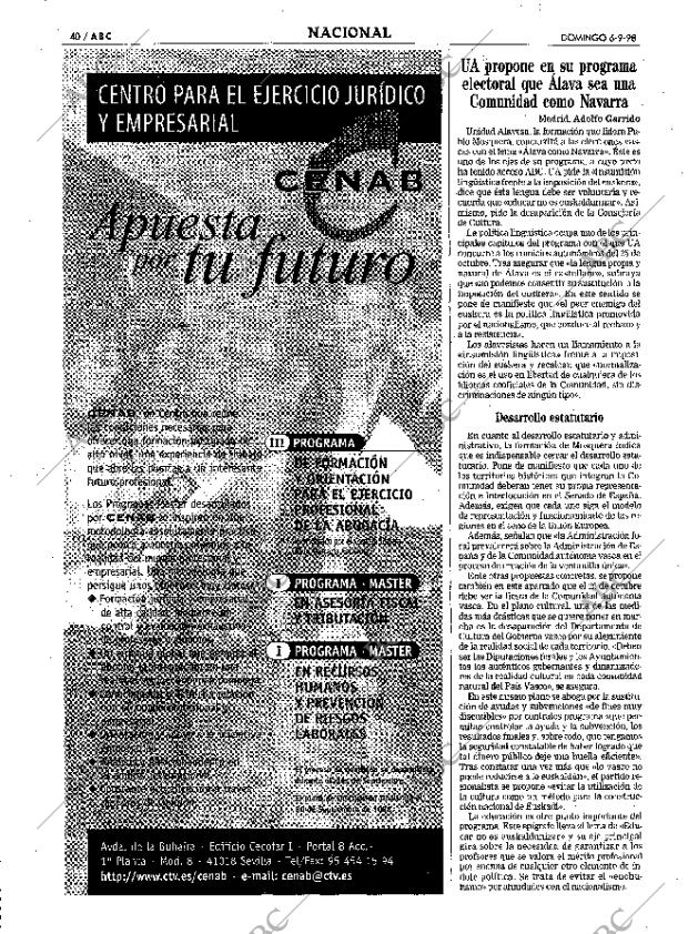 ABC SEVILLA 06-09-1998 página 40