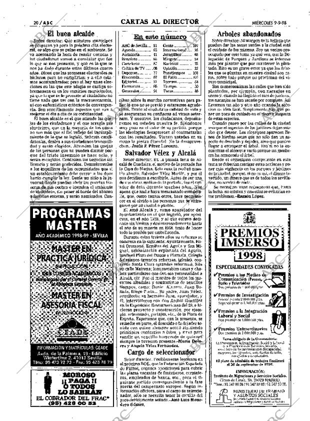ABC SEVILLA 09-09-1998 página 20