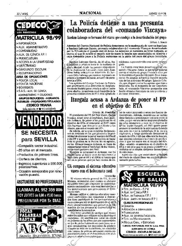 ABC SEVILLA 10-09-1998 página 32