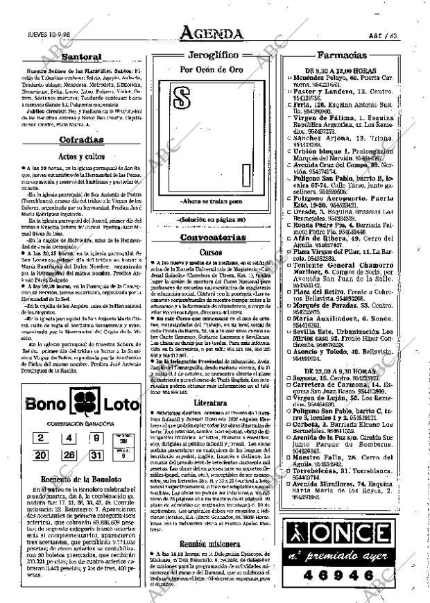 ABC SEVILLA 10-09-1998 página 63