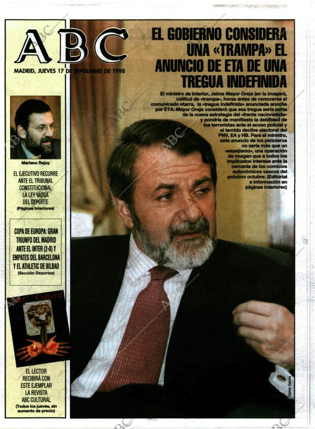 ABC MADRID 17-09-1998 página 1