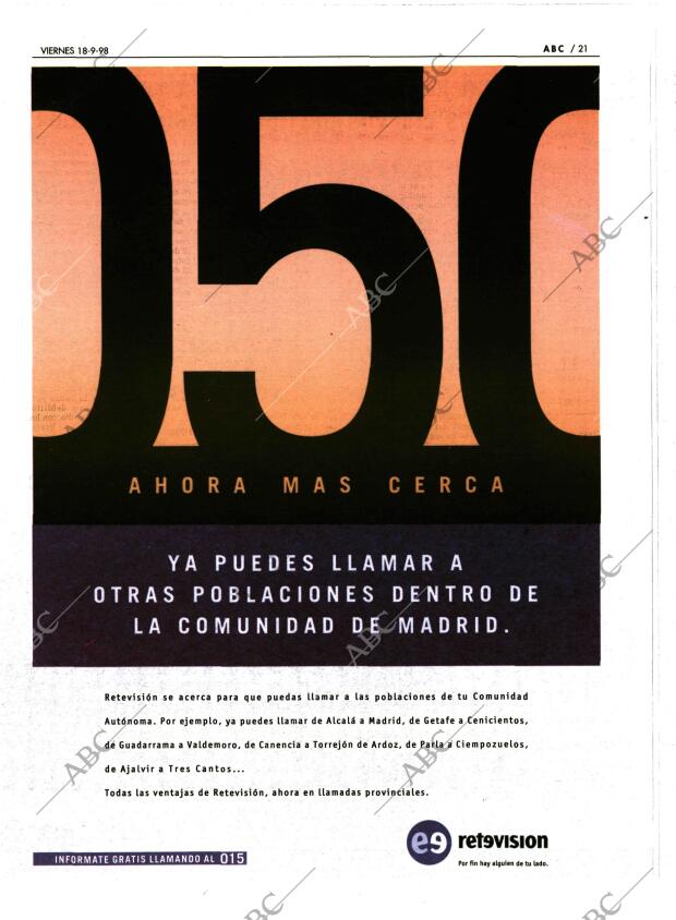 ABC MADRID 18-09-1998 página 21