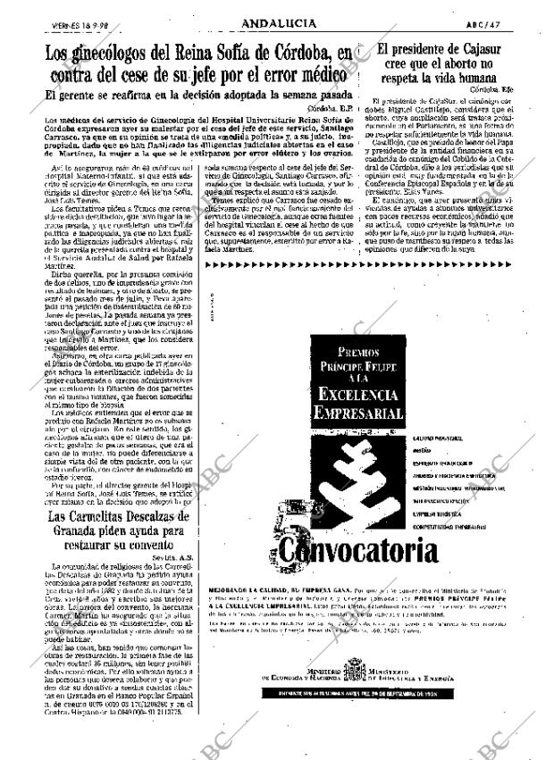 ABC SEVILLA 18-09-1998 página 47