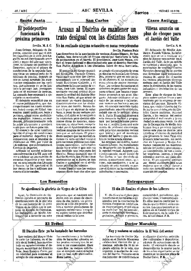 ABC SEVILLA 18-09-1998 página 68