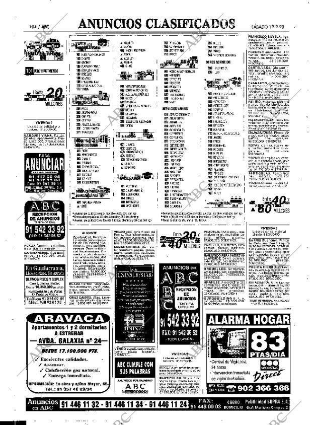ABC MADRID 19-09-1998 página 104