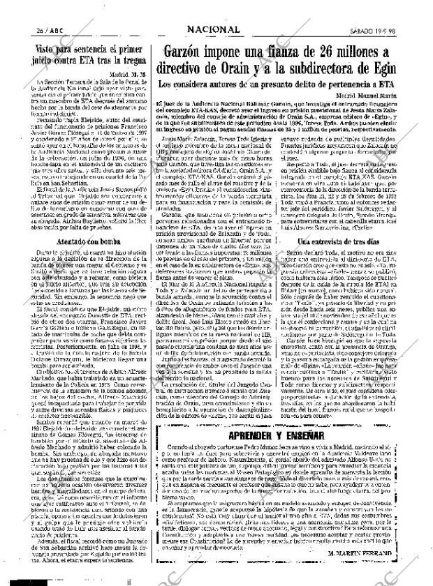 ABC MADRID 19-09-1998 página 26