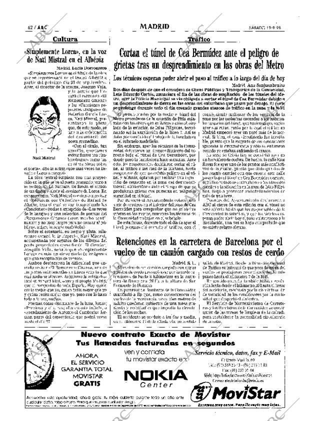 ABC MADRID 19-09-1998 página 62